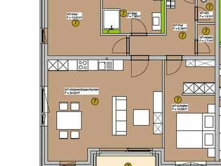 Helle 3,5 Zimmer Wohnung mit EBK und 2 Stellplätzen im modernen Neubau