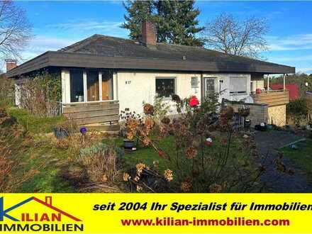 KILIAN IMMOBILIEN! BUNGALOW MIT 160 M² IM EG + ELW MIT 67 M² AUF 1.313 M² GST IN KLEINABENBERG