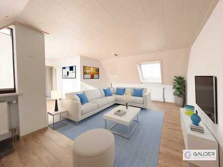 Gemütliche 3 Zimmer Dachgeschosswohnung in zentraler Lage von Gersthofen