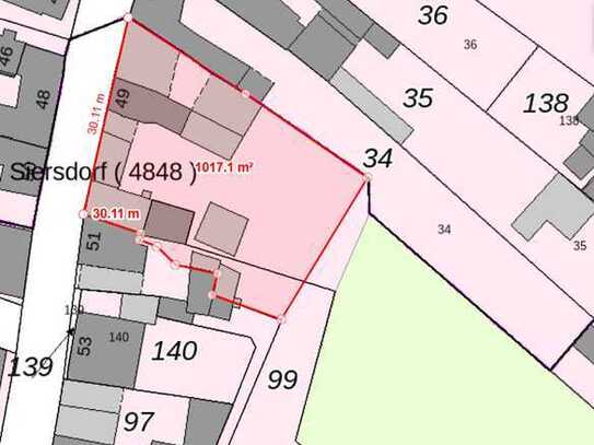 großzügiges 1000 m² Baugrundstück mit 30 m Straßenfront in Aldenhoven Siersdorf mit optimaler Bebauu