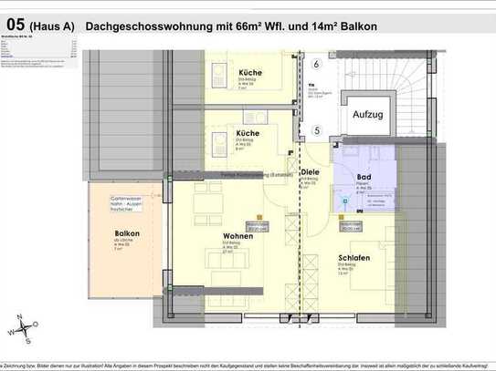 Sofort bezugsfertige 66m² Dachgeschosswohnung mit XXL Balkon (05)