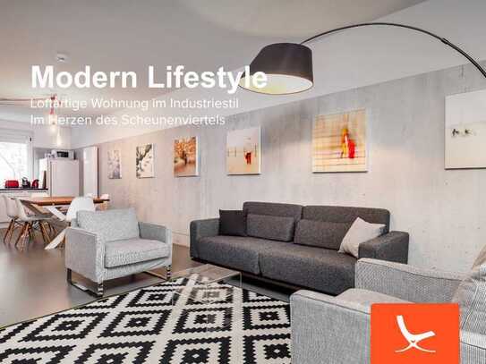 Modern Lifestyle - Loftartige Wohnung im Industriestil im Herzen des Scheunenviertels