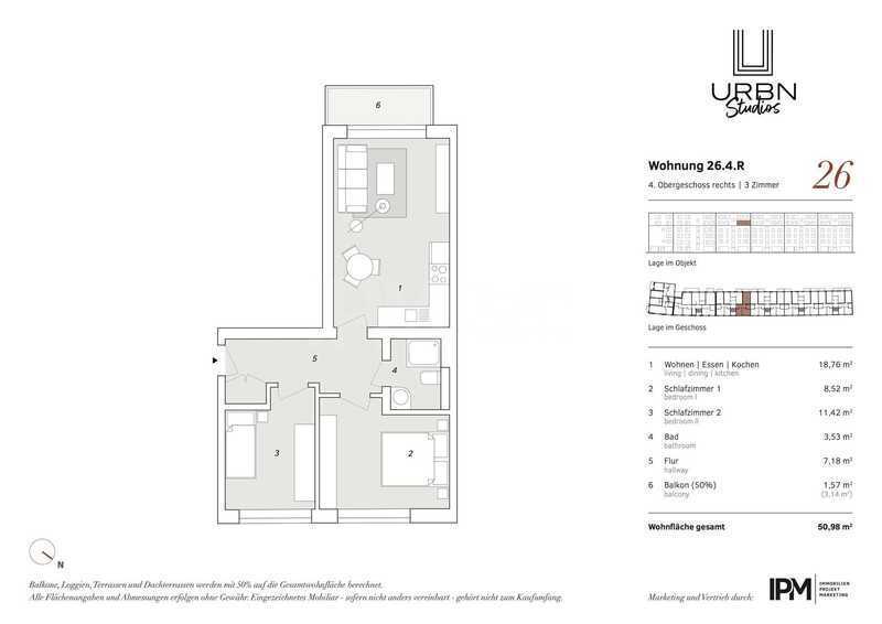 Eigentumswohnung in den URBN Studios