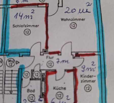 Vollständig renovierte 3-Zimmer-Wohnung mit Balkon in Sulzbach