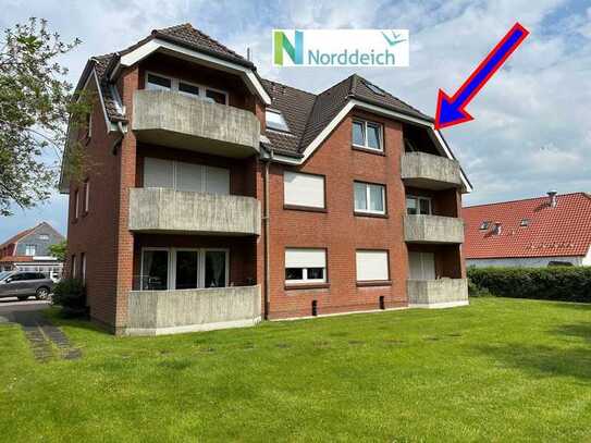 Nur etwa 550 Meter bis zum Nordseedeich! Schön aufgeteilte Ferienwohnung in Best-Lage von Norddeich!