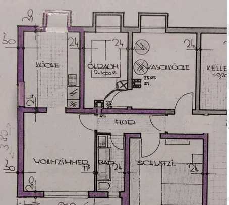 Modernisierte 2-Zimmer-Erdgeschosswohnung mit Terrasse in Ebersbach/Sulpach