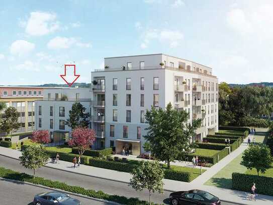 Gehobene 3-Zimmer-Penthouse-Wohnung mit Einbauküche und Balkon in 59177, Bad Godesberg