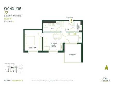 HOFVIERTL - Am Koanznfeld
Haus C Nr.17 - Erdgeschoss 2-Zimmer