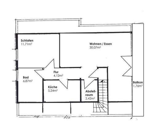 Möblierte 2-Zimmer Einliegerwohnung – 62m² im 1. Obergeschoss