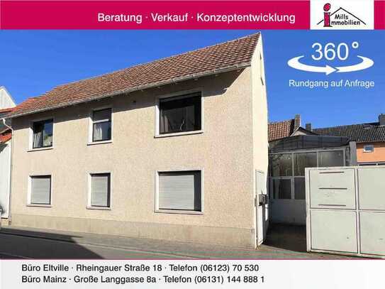 Gepflegtes Wohn- und Gewerbeanwesen mit großer Werkstatt in zentraler Lage von Mainz-Marienbor