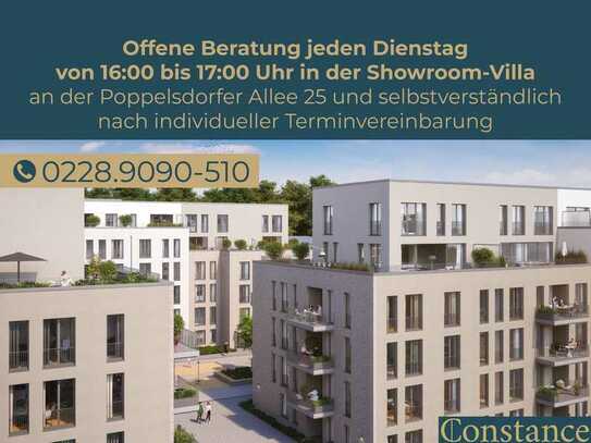 CONSTANCE: Moderne 3-Zimmer-Wohnung mit offenem Wohn- und Essbereich (34 m²)