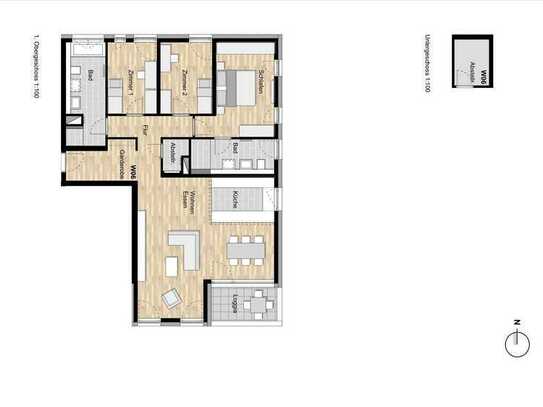 Wohnung 6 - 1. Obergeschoss mit Loggia