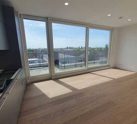 Luxus Penthouse 3 Zimmer, 2 Balkone und 38 qm Aufdachterrasse mit Blick bis zum Fernsehturm