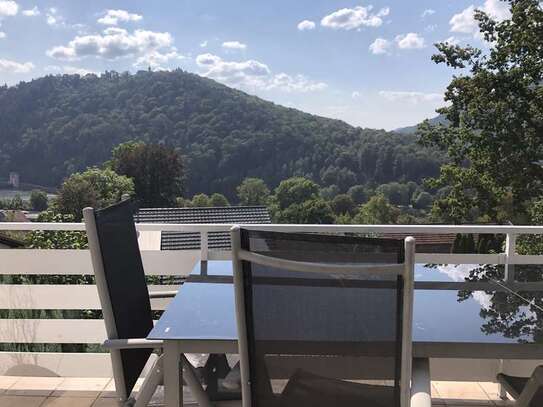 4-Zimmer-Haus mit traumhaften Ausblick, riesiger Balkon-Terrasse und EBK in Neckarsteinach