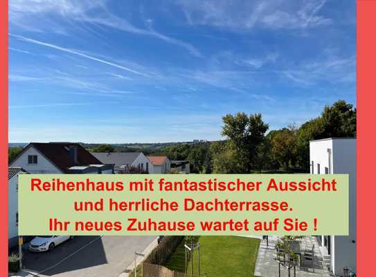 Geniessen Sie die fantastische Aussicht von der sonnigen Dachterrasse : Reiheneckhaus € 760.000