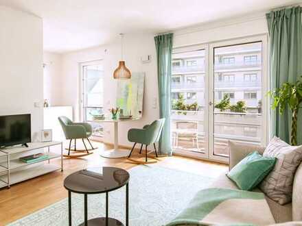 Ruhige 2-Zimmerwohnung (1OG) mit Innenhof-Balkon und Gemeinschaftsdachterrasse