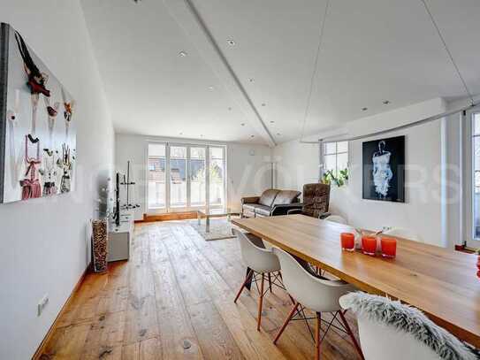 Moderne 3-Zimmer Penthouse-Wohnung im A+ Niedrigenergiehaus in Waldtrudering