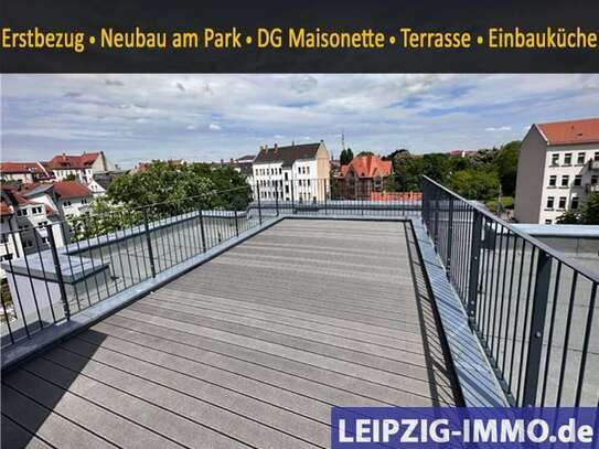 Neubau am Park ** Dachgeschoss-Maisonette mit Dachterrasse ** 4-Raum WE ** Einbauküche ** Lift