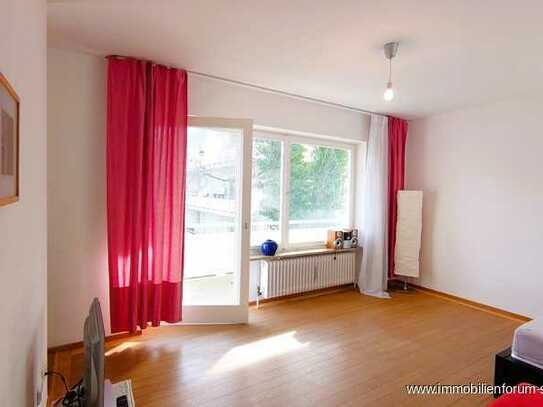 Vermietet! Helles, sonniges 1-Zimmer-Apartment mit großem Balkon in München-Solln ab sofort zu vermi