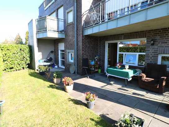 Topzentrale, moderne Erdgeschosswohnung mit überdachter Terrasse, Garten, Keller und Pkw-Stellplatz