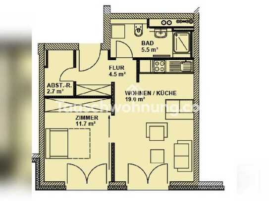 Tauschwohnung: 2 Zi. Neubau gut angebundene Wohnung