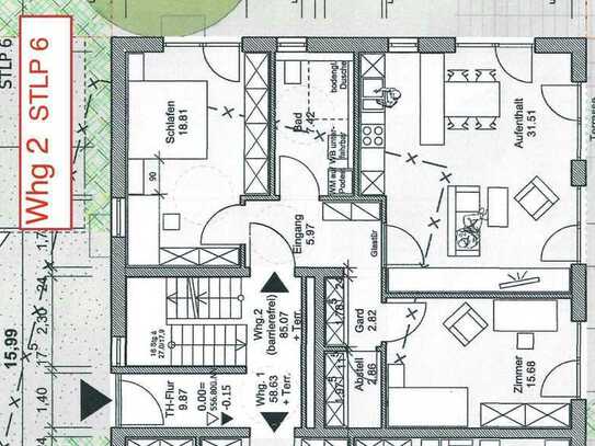 Stilvolle, neuwertige 3-Zimmer-Terrassenwohnung in Kirchseeon, Barrierefrei