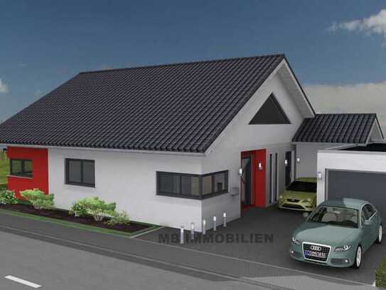 Bungalow in Voerde-Löhnen inkl. Grundstück, Fußbodenheizung, freie Planung, schlüsselfertig.