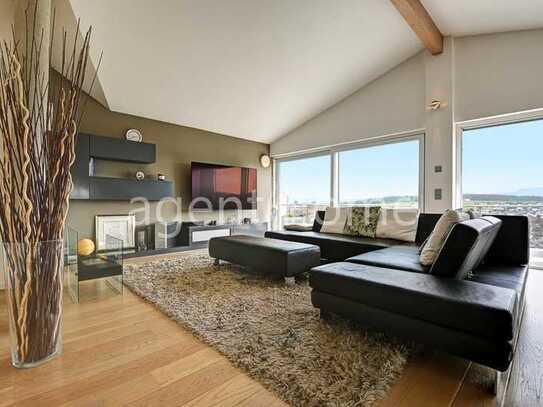 MÖBLIERT - PANORAMABLICK - Exklusives Penthouse in Göppingen