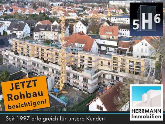 5H6: Rollstuhlgerechte 3-Zimmer-Neubau-Wohnung mit Balkon