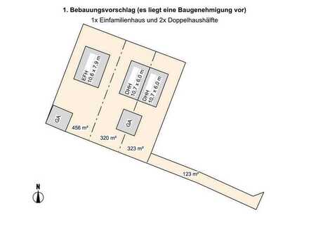 Baugrundstück mit Südausrichtung für EFH in Türkenfeld - Baugenehmigung liegt vor!