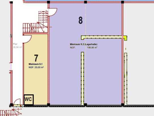Lagerflächen OHNE TOR zu vermieten