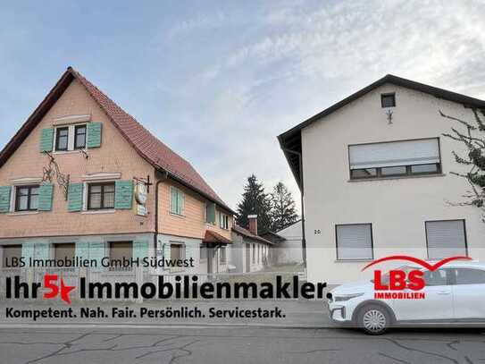 Alles auf einem Grundstück!
Ehemalige Gaststätte mit Veranstaltungsraum, 1 -FH und Scheune!