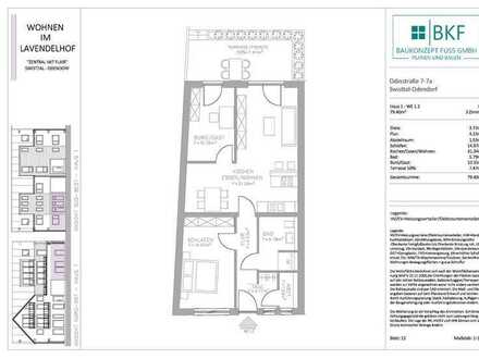 Wohnen im Lavendelhof, unkonventionelle 3-Zimmer-Wohnung mit Terrasse