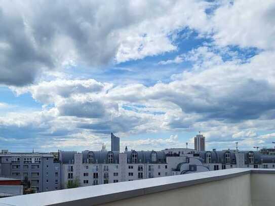 / Penthouse im Leipziger Osten / 2 Terrassen / Ethanol Kamin / Pkw Stellplatz / ab Dez. /