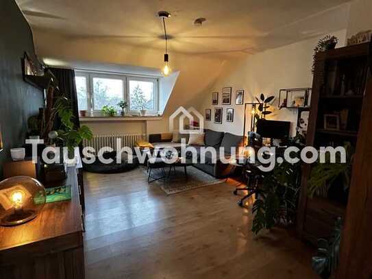 Tauschwohnung: Tausche 2 Zimmer-DG-Whg gg. mind. 3 Zimmer Whg (kein EG)