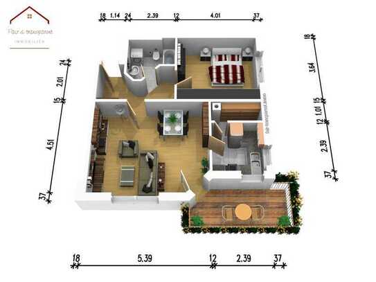 Nattheim- Barrierearme 2,5 Zimmer Wohnung, Top Wohnlage, zu vermieten