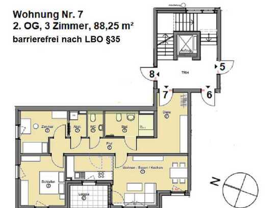 hier fühl ich mich wohl - 3-Zimmerwohnung mit Loggia