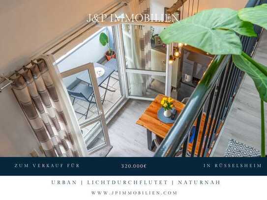 Lichtdurchflutete Maisonettewohnung mit traumhaftem Blick ins Grüne in Rüsselsheim