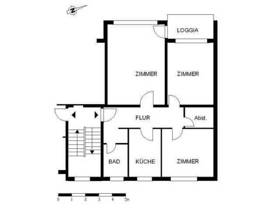 Schöne Wohnung sucht Mieter: interessante 3-Zimmer-Wohnung