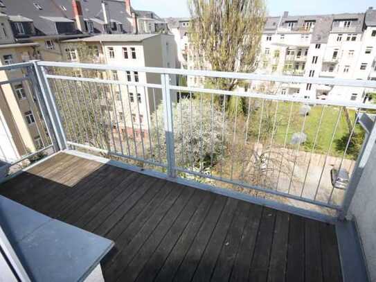 Dachgeschoß mit Balkon Chemnitz Kaßberg 2 Raum sanierter Altbau Balkon Laminat