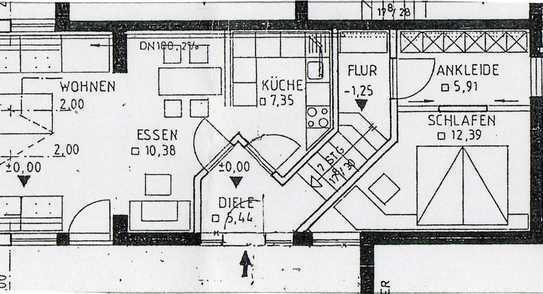 Moderne, möblierte 2,5 Zi.-Einliegerwohnung im Bauhausstil in bester Lage von Forchheim