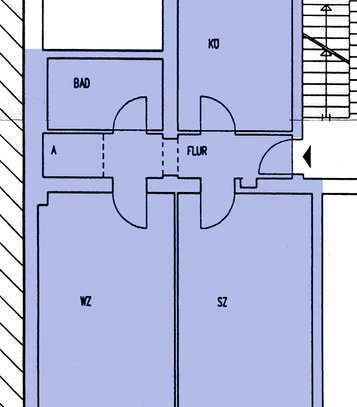 Schöne, geräumige zwei Zimmer Wohnung in Berlin, Niederschönhausen (Pankow)