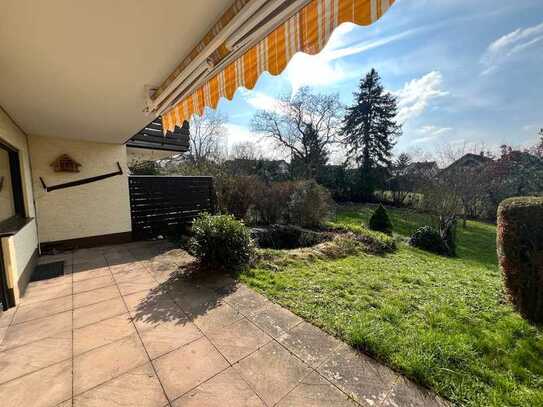 **Gemütlliche 2-Zimmer-Eigentumswohnung mit Terrasse und eigenem Gartenanteil und Garage**