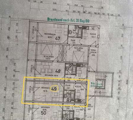 in Zentraler Lage sehr schöne 1,5 Zimmerwohnung mit Loggia zu vermieten