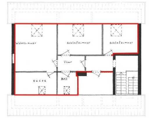 3ZKB DG Single-Wohnung in Wewer | ideal für Studenten oder als erste Wohnung (zZ in Teilrenovierung)