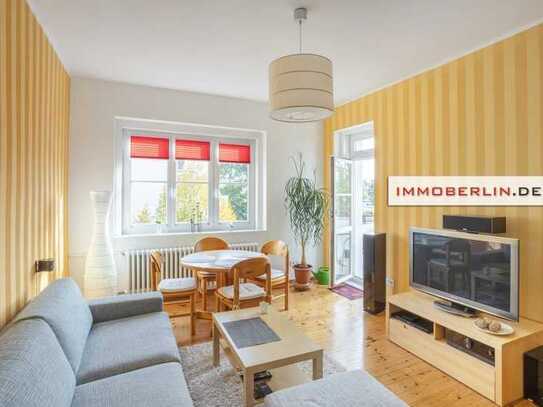 IMMOBERLIN.DE - Toplage! Sehr sympathische Altbauwohnung mit Südwestloggia