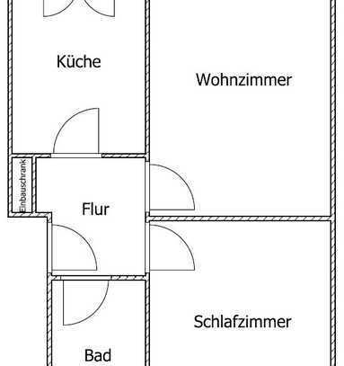 Tolle 2-Zimmer-Wohnung mit neuem Bad und Balkon