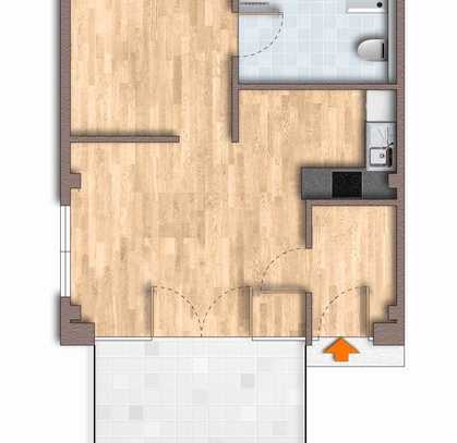 2- Zimmer-Wohnung mit KLIMAANLAGE und Terrasse