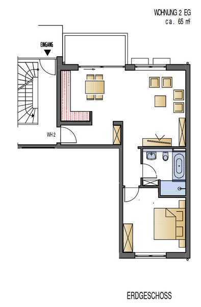                                                               Sch&ouml;ne, ger&auml;umige ein Zimmer Wohnung in Koblenz, Metternich                                                       in Trierer Straße (Nürnberg)