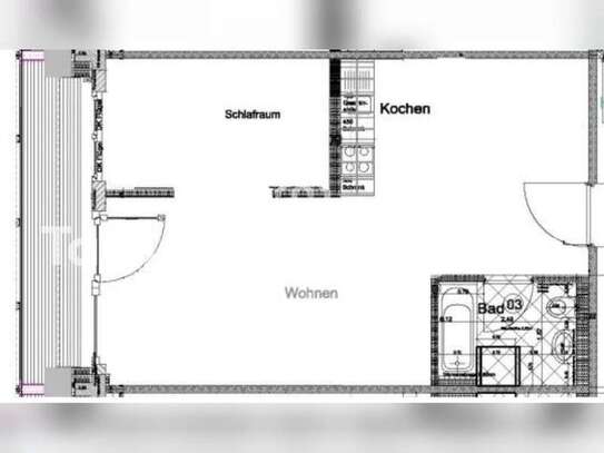 Tauschwohnung: 2-Zimmer-Wohnung am Fennpfuhl mit sonnigem Westbalkon